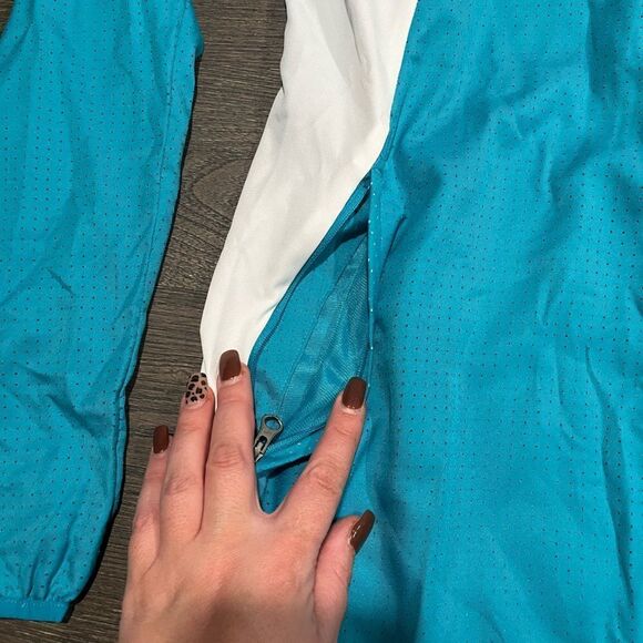 NWT Nike Mens Teal Full Zip Dri-FIT Jacket - Size M - Picture 7 of 8